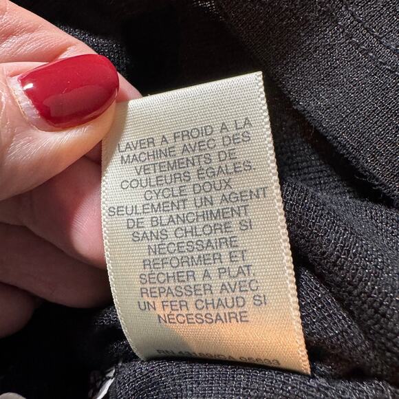 Susan Bristol Sweater Womens XL Black Long Sleeve Top Cotton Blend Layering - Picture 5 of 8